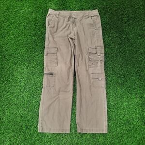 Columbia Utility Cargo Pants Womens 12 34x31 Faded Ripstop Baggy